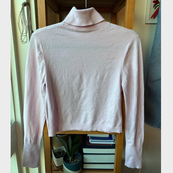 Express NWT Pink Airy Soft Turtleneck Cropped Sweater - Size M - Picture 6 of 8